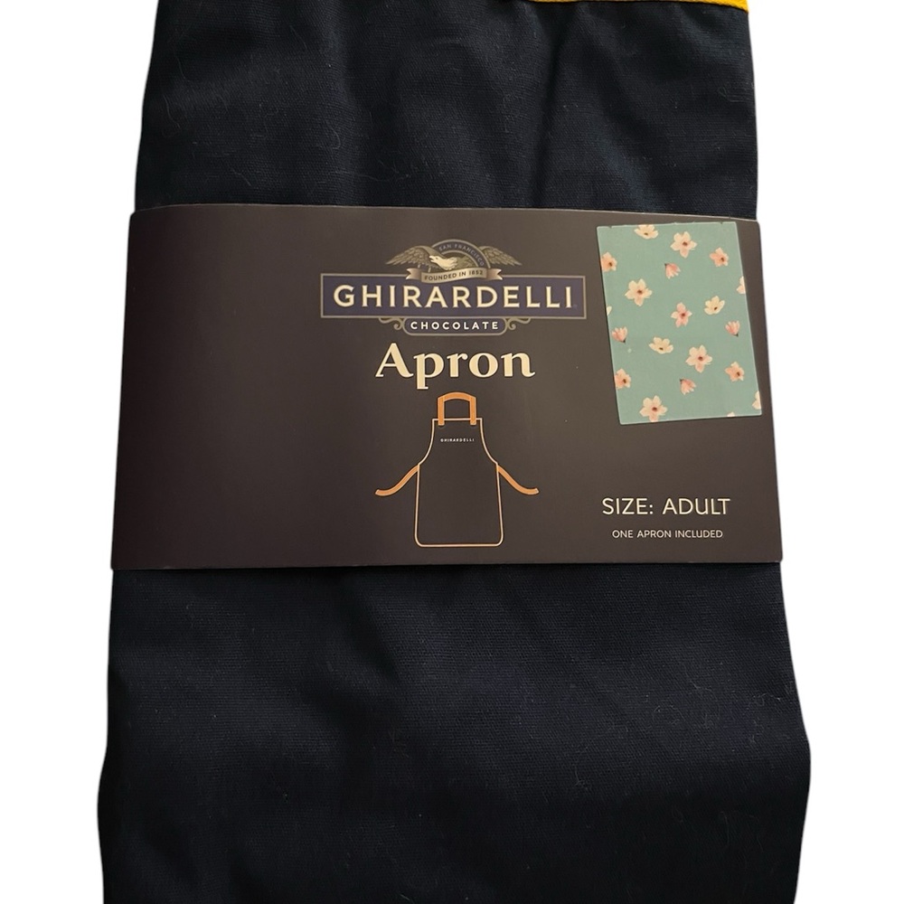Ghirardelli One Size Fits Most Navy Blue Apron
